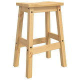 Bar Stool 2 pcs Honey Wax 44 x 30 x 63 cm Solid-Pine 42033390