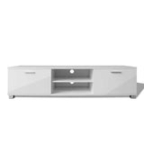 243043 TV Cabinet High-Gloss White 140x40,5x35 cm