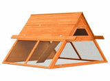 Rabbit Hutch Solid Pine & Fir Wood 152x128x108 cm 170643