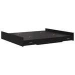 Storage Bed Frame Black oak 180 x 200 cm Engineered wood 3335270