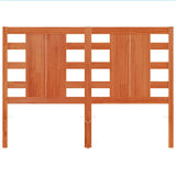 Headboard Wax Brown 135 cm Solid Wood Pine 844333