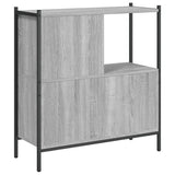 Bookcase Grey Sonoma 72x28x77.5 cm Engineered Wood 838881