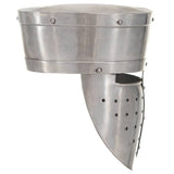 Medieval Knight Helmet Antique Replica LARP Silver Steel 286221