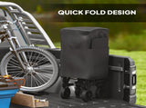 Double Decker Folding Trolley on Wheels, 200KG & 350L Capacity Collapsible Wagon Festival Trolley T3398P348619