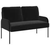 Sofa Sets with Cushion 3 pcs Black 115 x 56 x 80 cm Plywood 3406222