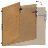 Garden Gate 100x100 cm Corten Steel 153203