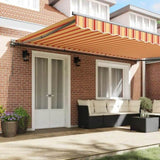 Retractable Awning Multicolour 500 x 300 cm Polyester and Metal 3331260