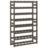 Wine Rack for 56 Bottles Grey Solid Wood Pine 373382