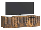 Wall-Mounted TV Cabinet Smoked Oak 78.5 x 31 x 30 cm 899060