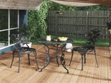 Bistro Chair Set of 2 Black Cast Aluminium Standard 317750