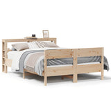 Bed Frame without Mattress 150x200 cm King Size Solid Wood Pine 3306183
