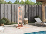 Outdoor Shower 223 cm Solid Douglas Wood and Stainless Steel 886330