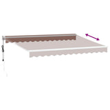 Automatic Retractable Awning Brown 350x250 cm 3215709