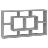 Wall Display Shelf 8 Compartments Grey Sonoma 342593