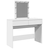 Dressing Table with LED White 100x40x130 cm 848192