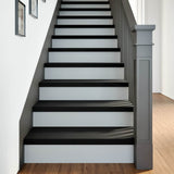 Stair Treads 8 pcs Brown Black 80x25x2 cm Solid Wood Oak 3283026