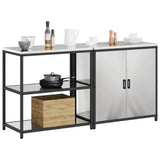 Kitchen Storage Set HATTEM 2 pcs Silver Stainless Steel 3392656