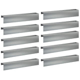 Garden Cover Profile 10 pcs 100 x 15 x 15 cm Galvanised Steel 8012973