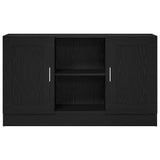 Sideboard Black Oak 120 x 30.5 x 70 cm Engineered Wood 862521
