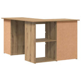 Corner Desk Artisan Oak 145x100x76 cm Engineered Wood 855963