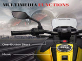 12V Honda Licensed Kids Electric Motorbike w/ Music, Headlights, Early Education Function, for Ages T3398P422378