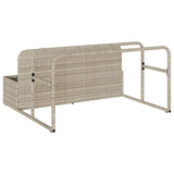 Poolside Float Storage Light Grey 110x100x57 cm Poly Rattan 4104092