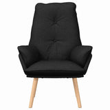 Armchair Black 69 x 74 x 93 cm Fabric 42001852