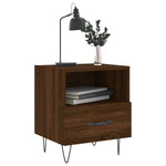 ZNTS Bedside Cabinets 2 pcs Brown Oak 40x35x47.5 cm Engineered Wood 827435