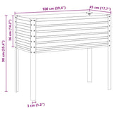Garden Planter Grey 100x45x90 cm Steel 4008970