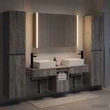 Bathroom Furniture Set 6 pcs Grey Sonoma 3407204