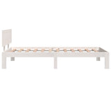 Bed Frame without Mattress White 90x190cm Single 810461