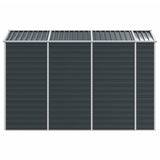 Garden Shed Anthracite Galvanised Steel Large Garden Shed 3188255