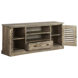 TV Cabinet Solid Mindi Wood 145x35x60 cm 245507