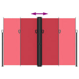 Retractable Side Awning Red 220x1000 cm 4004777