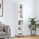 Highboard White 34,5x34x180 cm Engineered Wood 3199377