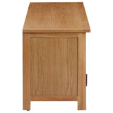 TV Cabinet 110x35x44 cm Solid Oak Wood 327435
