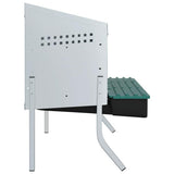Chicken Nesting Box 3 Compartments with Legs Galvanised Steel 4104904