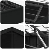 Electric Adjustable Bed Frame Black 200 x 100 x 33.5 cm Steel 42037318