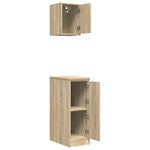 ZNTS Garage Cabinets 2 pcs Sonoma Oak Engineered Wood 3328289