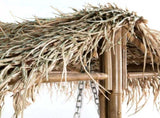 2-Seater Swing Bench with Palm Leaves Bamboo 202 cm 43712