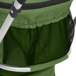 2-Layers Folding Dog Stroller Green 83x48x97 cm Oxford Fabric 172207