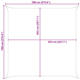 Sun Shade Sail Orange and Brown 7 x 7 m 100% Polyester Oxford 42030972
