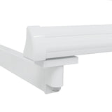 Manual Retractable Awning Frame White 2.5 x 2 m Aluminium 42024175