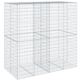 Gabion Basket with Cover 200x100x200 cm Galvanised Iron 3295227