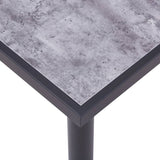 ZNTS Dining Table Black and Concrete Grey 180x90x75 cm MDF 281860