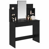 Dressing Table with Mirror Black Oak 96 x 39 x 142 cm 872031