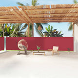 Retractable Side Awning Red 160x1200 cm 318071