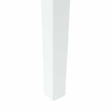 Dining Chairs 2 pcs White 50 x 52.5 x 91 cm Solid Rubber Wood 42020452