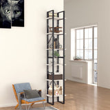 6-Tier Book Cabinet White 40x30x210 cm Engineered Wood 806497