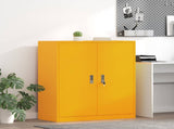Storage Cabinet Mustard Yellow 90 x 40 x 105 cm Steel 891649